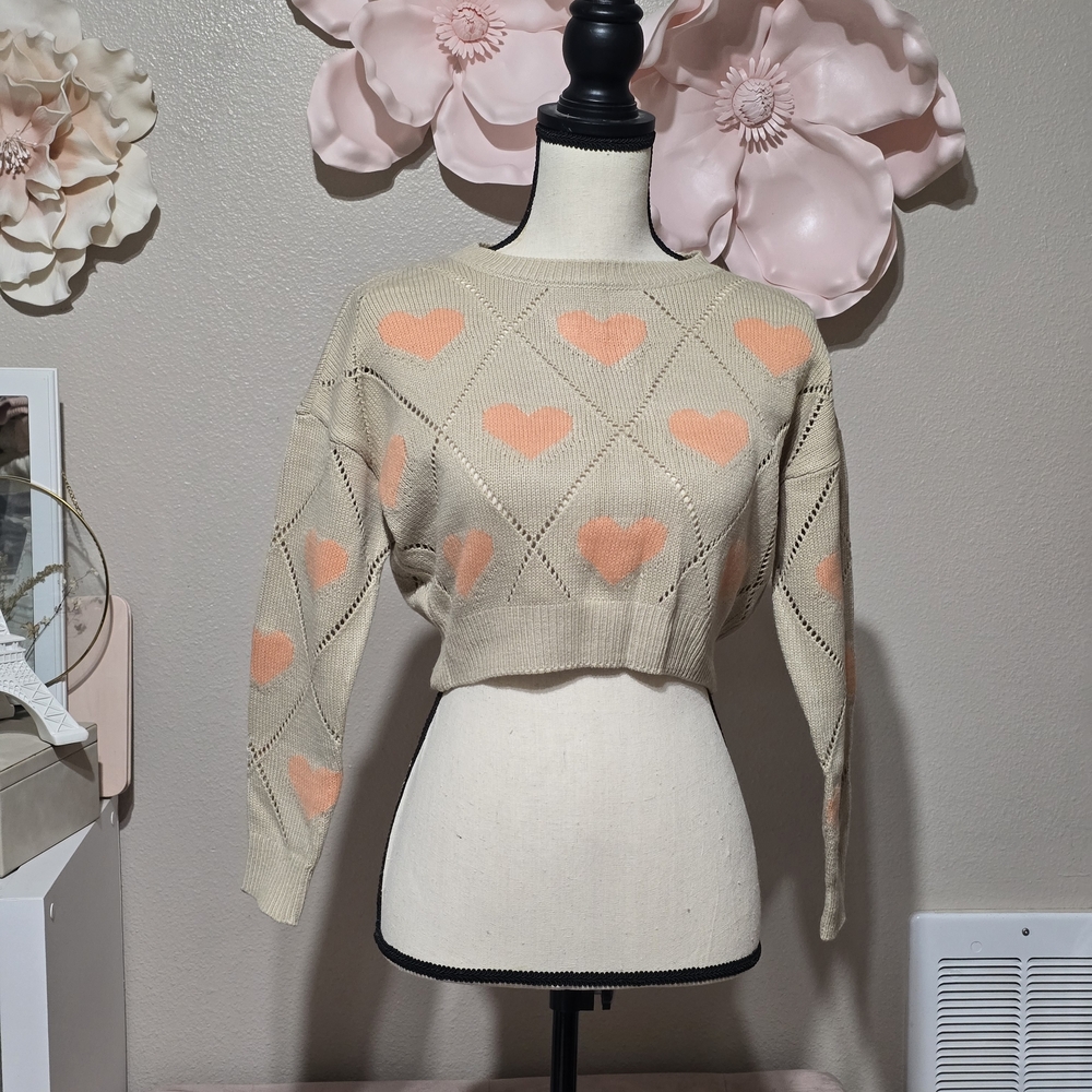 Nikka Cropped Knit Sweater | Size XS